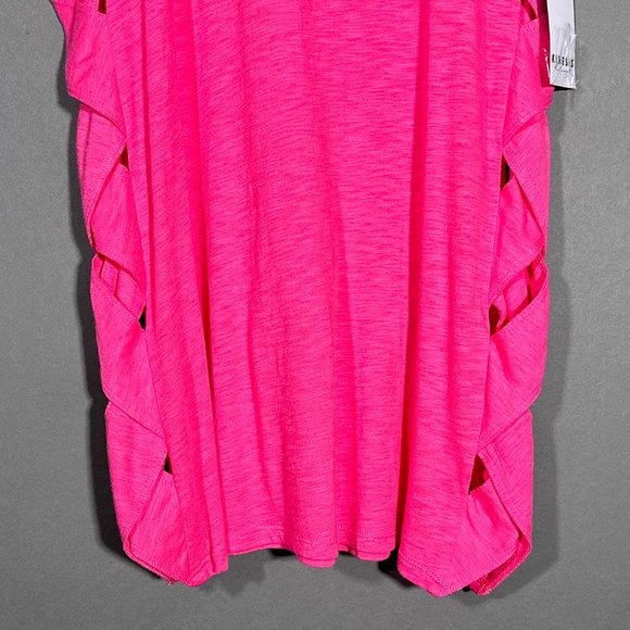 NWT Kinesis Pink Athletic Braided‎ Side Tank Top Size L - Picture 5 of 14